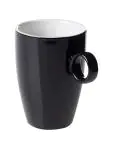 Beker - 23 CL - 6 Stuks - Zwart - Maastricht Porselein - Bart Colour Cafe - 531419 W531419 €47.70 Bekers en kopjes