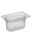 Gastronormbak - 1/9 GN - 1 Liter - H 10 x 17.6 x 10.8 CM - Polypropyleen - Transparant - -40°C / +95°C - Caterchef - 853881 E853881 €2.05 GN bakken plastic