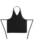 Halterschort - Unisex - Zwart - 69.8 x 83.8 CM - Polyester/Katoen - Whites Chefs Clothing - B128 B128 €11.69 Schorten en sloven