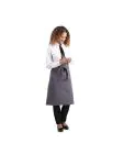 Sloof - Unisex - Grijs - 100 x 70 CM - Polyester/Katoen - Whites Chefs Clothing - B158 B158 €16.23 Schorten en sloven