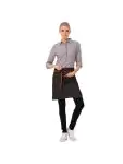 Sloof - Unisex - Zwart - 72.5 x 48 CM - Katoen - Chef Works Urban - B587 B587 €33.40 Schorten en sloven