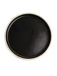 Bord - 6 stuks - Zwart - Ø 18 x H 1.5 CM - Steengoed - Olympia - FA314 FA314 €108.50 Borden
