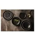 Bord - 6 stuks - Zwart - Ø 18 x H 1.5 CM - Steengoed - Olympia - FA314 FA314 €108.50 Borden