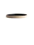 Bord - 6 stuks - Zwart - Ø 18 x H 1.5 CM - Steengoed - Olympia - FA314 FA314 €108.50 Borden