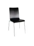 Horeca stoel - 4 stuks - Zwart - H 85.5 x 50.5 x 52 CM - Hout/Staal - Bolero - GR345 GR345 €239.00 Houten stoelen