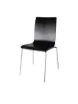 Horeca stoel - 4 stuks - Zwart - H 85.5 x 50.5 x 52 CM - Hout/Staal - Bolero - GR345 GR345 €239.00 Houten stoelen