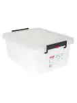 Voedselcontainer - H 22.5 x 39.6 x 53 CM - 2.074 KG - Polyethyleen - Transparant - 40 Liter - -40°C / +90°C - Clip Sluiting - Araven - 962206 962206 €28.00 Voedselbakken