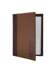 Menumap - A4 - Bruin - H 33.8 x 24.5 x 0.5 CM - Pu Leer - Securit - H721 H721 €17.59 Presentatie