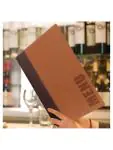 Menumap - A4 - Bruin - H 33.8 x 24.5 x 0.5 CM - Pu Leer - Securit - H721 H721 €17.59 Presentatie