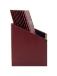 Menubox Basic - 10 Stuks - A4 - Gouden Randen - Wijnrood - Kunststof - Securit MC-BOX-BRA4-WR €87.95 Menukaarten
