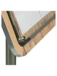 Menukaart Display - Veiligheidsglas - Lichtbruin - RVS - H 75 x B 57 CM - Securit MCS-4A4-OAK €184.00 Menukaarten