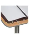 Menukaart - Staand - RVS/Eikenhout - H 115 CM - Securit MCS-115-TE €121.95 Menukaarten