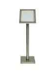 Menukaart Display - Veiligheidsglas - Lichtbruin - RVS - H 37 x B 28 CM - Securit MCS-A4-OAK €59.95 Menukaarten