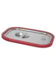 Gastronormdeksel - RVS - 2/3 GN - Siliconenrand - Saro - 126-5565T 126-5565T €74.29 GN deksels siliconenrand