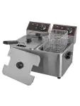Friteuse - H 31.8 x 43.7 x 37.7 CM - 10 KG - 220 - 240 V - 2000 W - RVS - 5 Liter - Elektrisch - Caterchef - 688055 688055 €204.48 Friteuses 230 volt