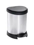 Pedaalemmer - 5 Liter - Zilver / Zwart - Curver - Decobin - 516842 W516842 €20.77 Afvalbakken