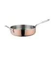 Sauteuse - 2.5 Liter - Ø 24 x H 6 CM - Aluminium/RVS/Koper - Vogue - CM676 CM676 €77.25 Sauteuse