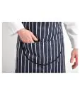 Halterschort - Unisex - Donkerblauw/Wit - 71.1 x 96.5 CM - Polyester/Katoen - Whites Chefs Clothing - A535 A535 €11.69 Schorten en sloven