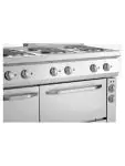 Fornuis - 6 Pits - Met oven - Gietijzer - Bartscher - 286247 286247 €3,639.00 Bartscher 700 line