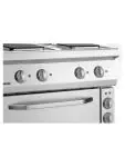 Fornuis - 4 Pits - Met Oven - Gietijzer - Bartscher - 286326 286326 €3,889.00 Bartscher 700 line