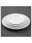 Bord - 12 stuks - Ø 25.4 x H 2.9 CM - Porselein - Olympia - CC209 CC209 €43.30 Borden