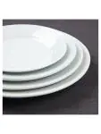 Bord - 12 stuks - Ø 25.4 x H 2.9 CM - Porselein - Olympia - CC209 CC209 €43.30 Borden