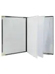 Menukaart Basic - A4 - Gouden Randen - Zwart - Kunststof - Securit MC-BRA4-BL €7.95 Menukaarten