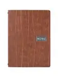 Menukaart Ruga - A4 - Bruin - Leer - Securit MC-LRA4-RUBR €28.95 Menukaarten