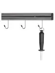 Messenmagneet - 3 Haken - Zwart - Polypropyleen - L 33 CM - G-Line 77195 €8.75 Messen magneten