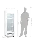 Koelkast - 218 Liter - 1-Deurs - Glazen Deur - Geventileerd - Wit - Polar DM075 €449.00 Koelkasten met glazen deur