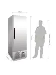 Horeca vrieskast - 440 Liter - 1 deurs - H 195 x 68.5 x 71 CM - 230 V - Polar - G591 G591 €1,166.41 Horeca vrieskasten