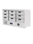 Koelwerkbank - 9 x 1/1 GN - 368 Liter - 9 laden - H 88 x 136.5 x 70 CM - 230 V - Polar - FA441 FA441 €2,176.24 Koelwerkbanken