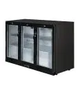 Koelkast - 320 Liter - 3-Deurs - Glazen Deur - Geventileerd - Zilver - Polar GL014 €628.49 Koelkasten met glazen deur