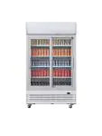 Koelkast - 950 Liter - 2-Deurs - Glazen Deur - Wit - Polar GE581 €1,232.26 Koelkasten met glazen deur