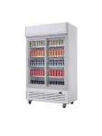 Koelkast - 950 Liter - 2-Deurs - Glazen Deur - Wit - Polar GE581 €1,232.26 Koelkasten met glazen deur