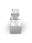 Gekoelde Opzetvitrine - 9 x 1/3 GN - Glazen Opzet - 230V - B 200 CM - G-Line 26375 €409.00 Vitrine met glas