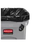 Recycling afvalbak - 87 Liter - Grijs - H 76.2 x 27.9 x 55.8 CM - Kunststof - Rubbermaid - F649 F649 €85.00 Afvalbakken