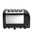 Broodrooster - 4 sleuven - Zwart - H 22 x 36 x 21 CM - 230 V - Dualit - E266 E266 €304.60 Tosti / broodrooster apparatuur