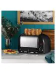 Broodrooster - 4 sleuven - Zwart - H 22 x 36 x 21 CM - 230 V - Dualit - E266 E266 €304.60 Tosti / broodrooster apparatuur