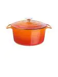 Braadpan - Oranje - Ø 23.5 x H 12.5 CM - Gietijzer - Vogue - GH303 GH303 €43.81 Braadpan