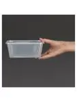 Wegwerp magnetronbakken - 100 CL - 250 stuks - H 7.7 x 12 x 17.5 CM - Polypropyleen/Homopolymeer - Fiesta - DM183 DM183 €42.43 Voedselbakken
