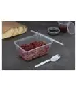 Wegwerp magnetronbakken - 100 CL - 250 stuks - H 7.7 x 12 x 17.5 CM - Polypropyleen/Homopolymeer - Fiesta - DM183 DM183 €42.43 Voedselbakken