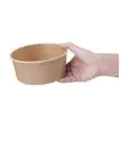 Wegwerp Saladeschaal - 0.75 Liter - 300 stuks - H 6.2 CM - Papier - Fiesta Green - FB197 FB197 €49.55 Wegwerp verpakkingen