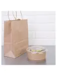 Wegwerp Saladeschaal - 0.75 Liter - 300 stuks - H 6.2 CM - Papier - Fiesta Green - FB197 FB197 €49.55 Wegwerp verpakkingen