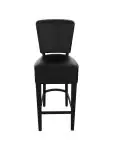 Barkruk Napels - Met Rugleuning - Zwart - Kunstleer - G-Line HW-019091 €75.95 Horeca barkrukken