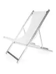 Strandstoel Sol - Stapelbaar - Wit - Aluminium - G-Line HW-60537 €39.95 Terrasstoelen