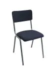 Stoel Old School - Stapelbaar - Vintage Metal - Donkerblauw - Velvet - G-Line 76569 €59.95 Metaal stoelen