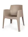 Terrasstoel Rosa - Stapelbaar - Taupe - G-Line 79148 €39.95 Terrasstoelen