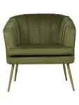 Fauteuil Relax - Olijfgroen - Velvet - B 75 CM - G-Line HW-140225 €179.00 Stoffen stoelen