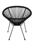 Terras Loungestoel Megan - Zwart - Rattan - G-Line HW-141016 €39.95 Terrasstoelen